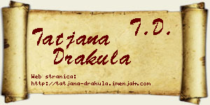 Tatjana Drakula vizit kartica